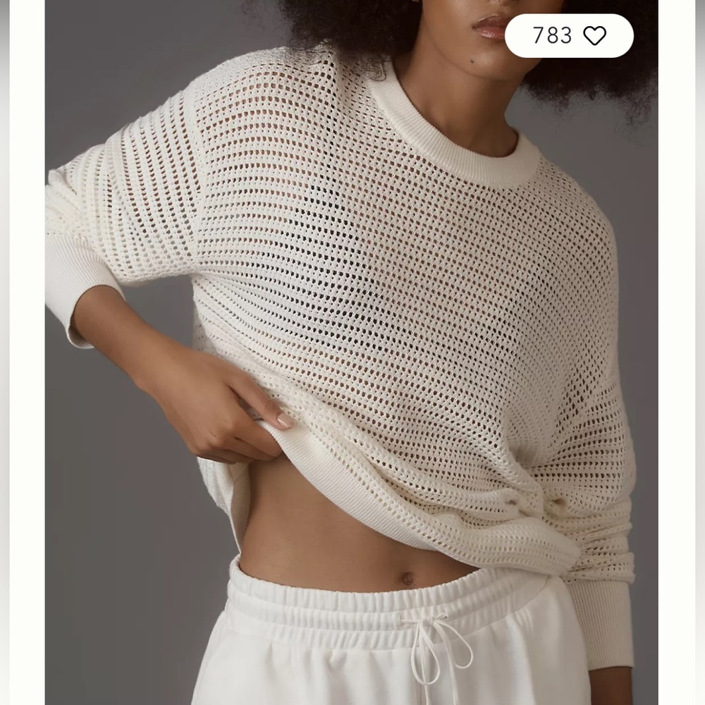 Varley Kershaw open knit crew